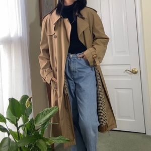 Vintage Mercedes Khaki/Tan Mid-Length Trench Coat